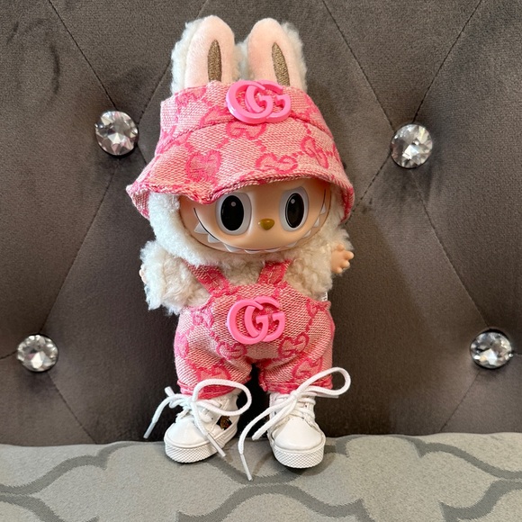 Pink designer Labubu outfit and shoes bundle new - Picture 1 of 3